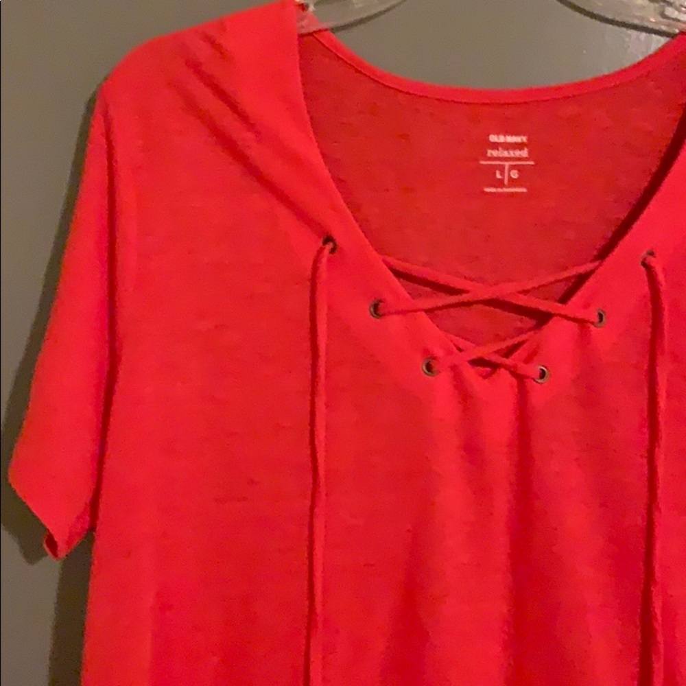 Never Worn Old Navy Lace Up Top